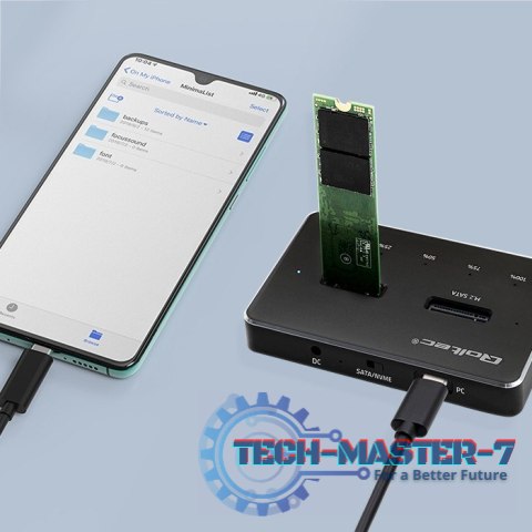 Stacja dokująca dysków SSD M.2 | NVMe | SATA | USB-C | DUAL 2 x 2TB Stacja dokująca dysków SSD M.2 | NVMe | SATA | USB-C | DUAL 2 x 2TB