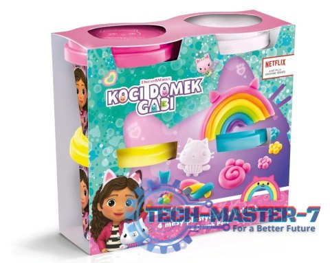 Masa plastyczna Koci domek Gabi - 4 tuby Masa plastyczna Koci domek Gabi - 4 tuby