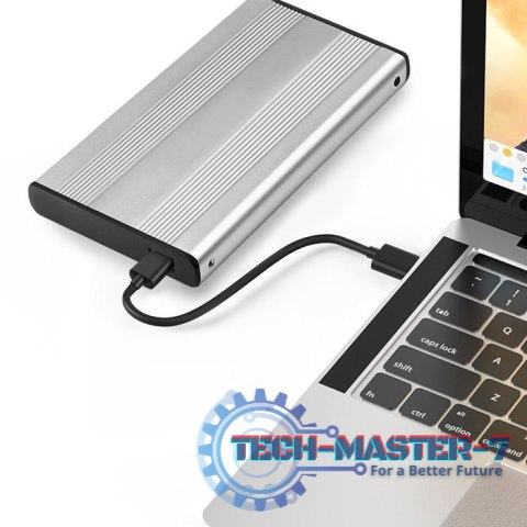Obudowa | kieszeń do dysków HDD SSD 2.5" SATA3 | USB 3.0 | Srebrna Obudowa | kieszeń do dysków HDD SSD 2.5" SATA3 | USB 3.0 | Srebrna