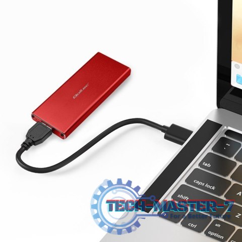 Obudowa | kieszeń na dysk M.2 SSD | SATA | NGFF | USB 3.0 | Superspeed 5Gb/s | 2TB | Czerwona Obudowa | kieszeń na dysk M.2 SSD | SATA | NGFF | USB 3.0 | Superspeed 5Gb/s | 2TB | Czerwona
