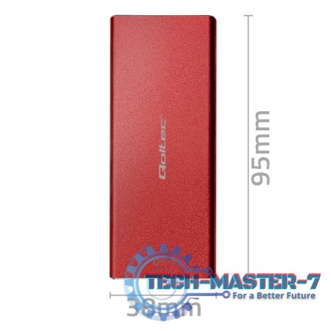 Obudowa | kieszeń na dysk M.2 SSD | SATA | NGFF | USB 3.0 | Superspeed 5Gb/s | 2TB | Czerwona Obudowa | kieszeń na dysk M.2 SSD | SATA | NGFF | USB 3.0 | Superspeed 5Gb/s | 2TB | Czerwona