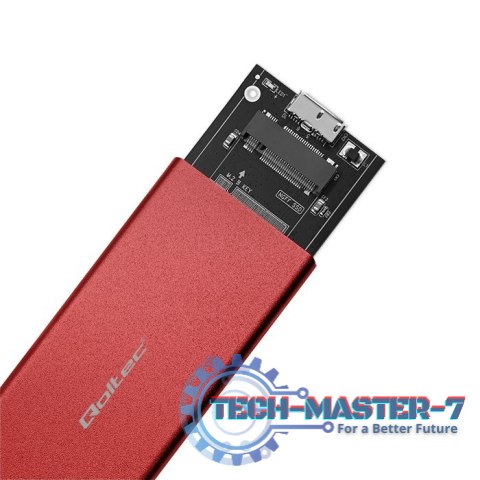 Obudowa | kieszeń na dysk M.2 SSD | SATA | NGFF | USB 3.0 | Superspeed 5Gb/s | 2TB | Czerwona Obudowa | kieszeń na dysk M.2 SSD | SATA | NGFF | USB 3.0 | Superspeed 5Gb/s | 2TB | Czerwona