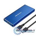 Obudowa | kieszeń na dysk M.2 SSD | SATA | NGFF | USB 3.0 | Superspeed 5Gb/s | 2TB | Niebieska Obudowa | kieszeń na dysk M.2 SSD | SATA | NGFF | USB 3.0 | Superspeed 5Gb/s | 2TB | Niebieska