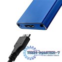 Obudowa | kieszeń na dysk M.2 SSD | SATA | NGFF | USB 3.0 | Superspeed 5Gb/s | 2TB | Niebieska Obudowa | kieszeń na dysk M.2 SSD | SATA | NGFF | USB 3.0 | Superspeed 5Gb/s | 2TB | Niebieska