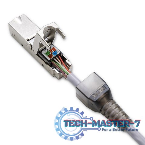 Wtyk RJ45 beznarzędziowy STP | CAT6A | JACK PIN | T568B | T568A Wtyk RJ45 beznarzędziowy STP | CAT6A | JACK PIN | T568B | T568A