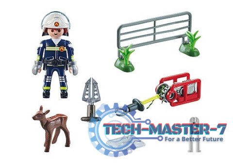 Zestaw figurek Action Heroes 71467 Straż pożarna - Ratowanie zwierząt Zestaw figurek Action Heroes 71467 Straż pożarna - Ratowanie zwierząt