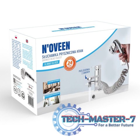 Słuchawka prysznicowa - kran Noveen XL1060 Srebrna Słuchawka prysznicowa - kran Noveen XL1060 Srebrna