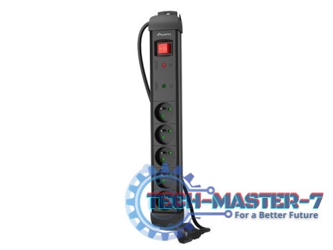 Listwa zasilająca 1,5m 5x230V SP1-05E-0150-BK Listwa zasilająca 1,5m 5x230V SP1-05E-0150-BK