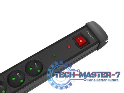 Listwa zasilająca 1,5m 5x230V SP1-05E-0150-BK Listwa zasilająca 1,5m 5x230V SP1-05E-0150-BK