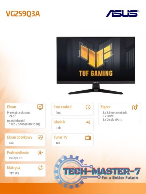 Monitor 25 cali VG259Q3A Monitor 25 cali VG259Q3A