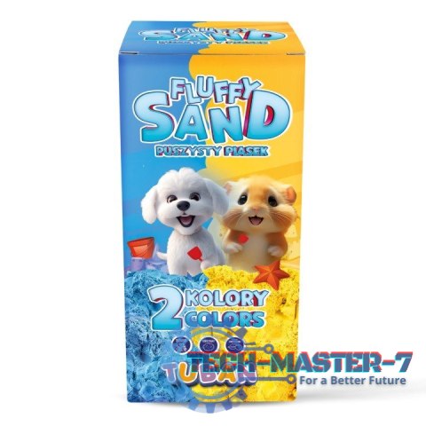 Piasek Fluffy - Zestaw niebieski i żółty Piasek Fluffy - Zestaw niebieski i żółty